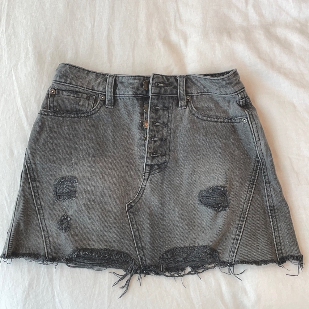 Free People denim skirt